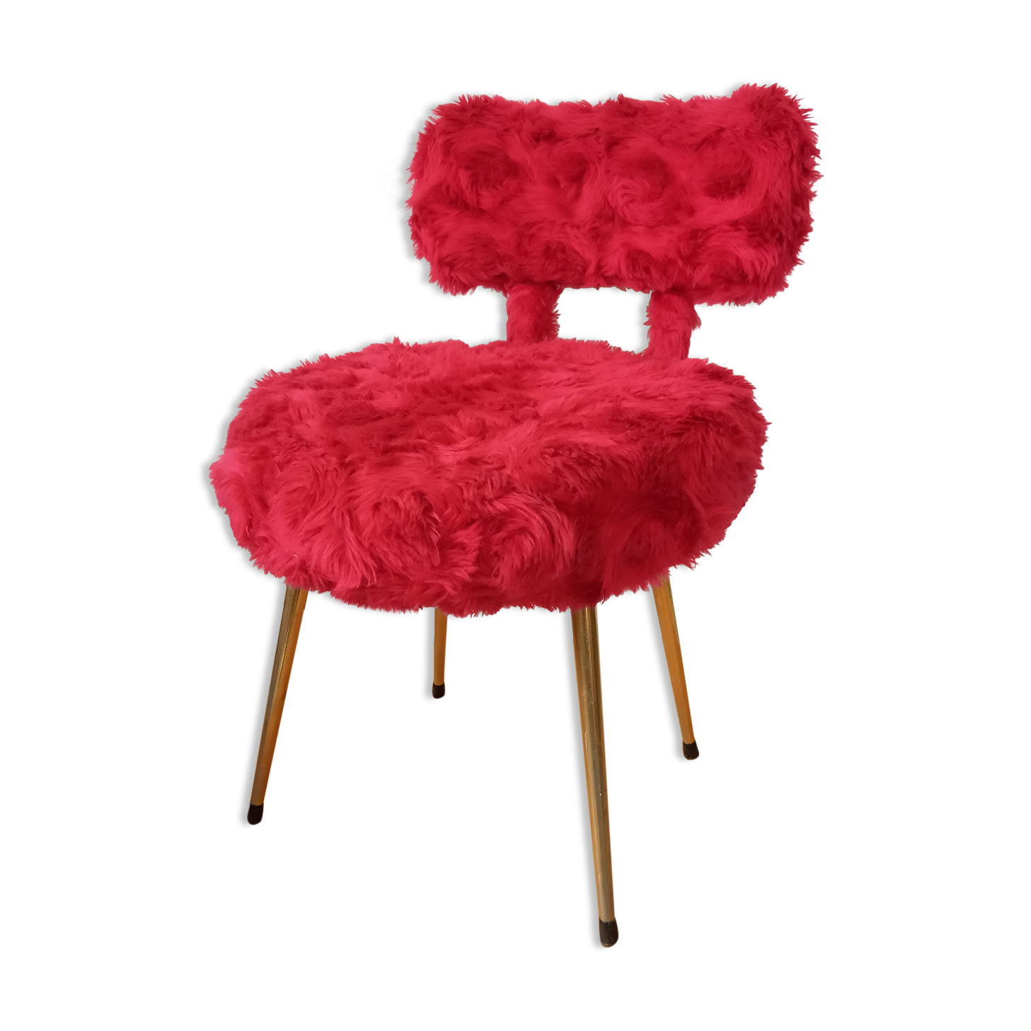 70s faux-fur chair