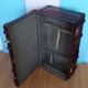 Duo of vintage dark brown suitcases "Mother Big and her little chaperone"
