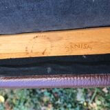 Chairs Niels Otto Møller model 80 brown leather and rosewood 60s