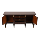 Vintage tv cabinet low cabinet mirrored mahogany veneer hollywood regency 140cm