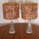 Pair of crystal lamps model RD477 by Carl Fagerlund