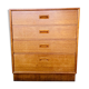 Commode en teck scandinave à 4 tiroirs par Kempkes années 60