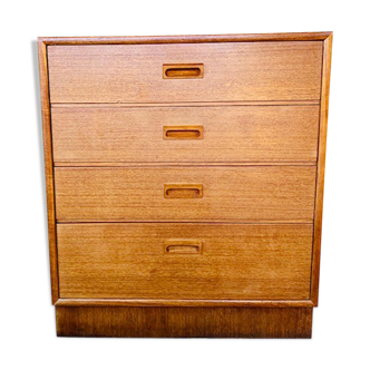 Scandinavian 4-drawer dresser by Kempkes 60s