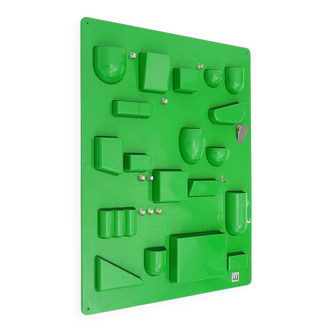Wall organiser Utensilo green by Dorothee Becker-Maurer for Design M, 1970s