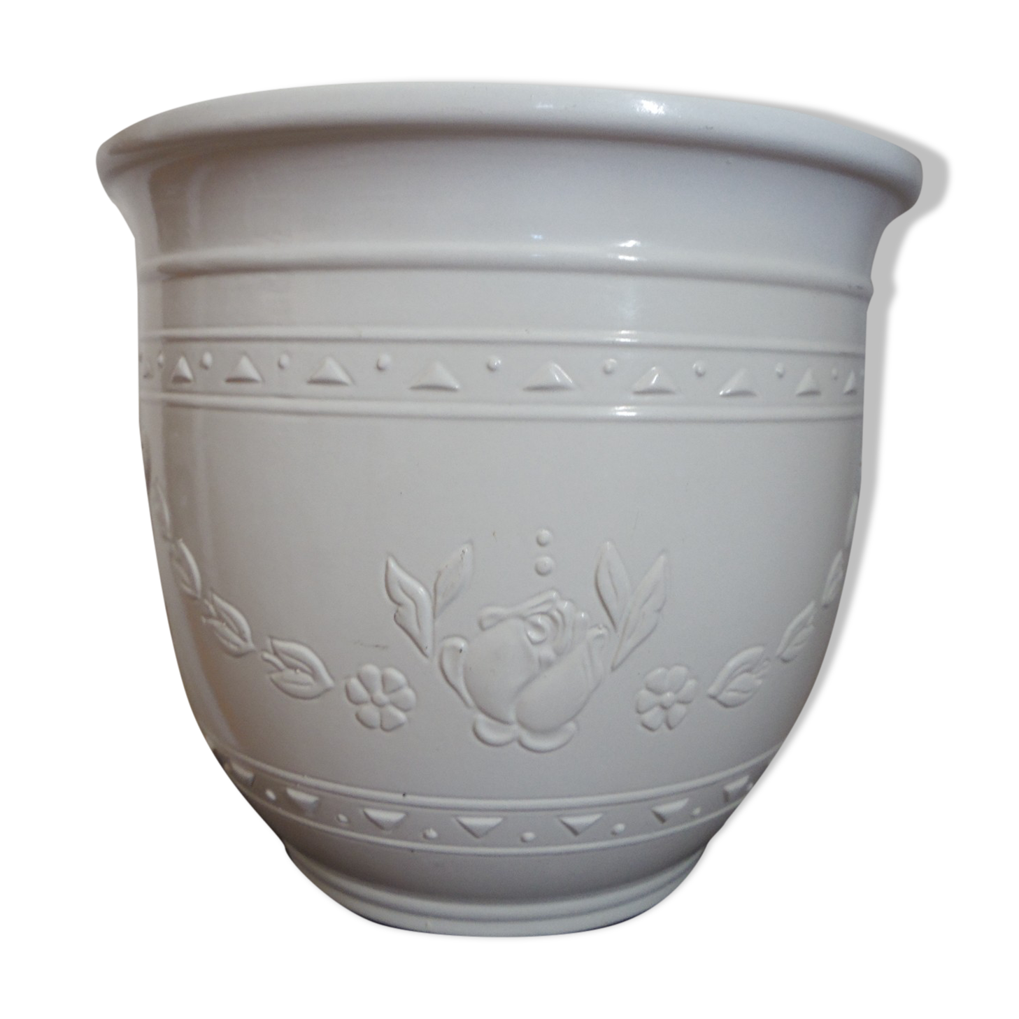 White cermal pot cache Scheuric W Germany