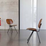 PAIR FOLDING-CHAIRS S88 BY OSVALDO BORSANI FOR TECNO