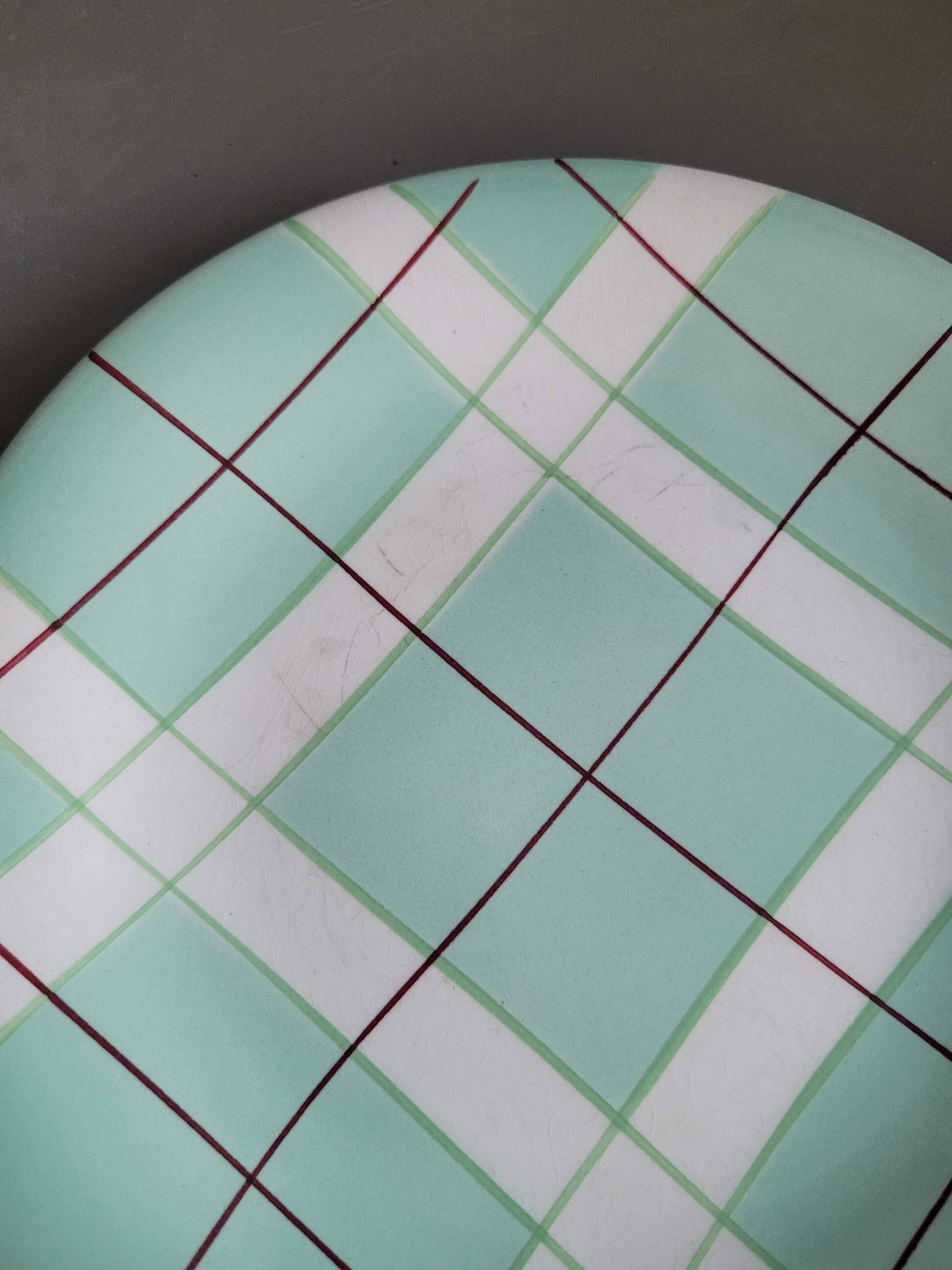 Dessert service - Dish and 4 plates Hossegor pottery from Salins - Ref 916