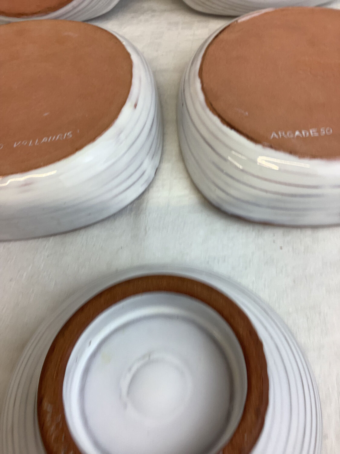 Set of vintage cups made in France Vallauris