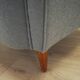 Fauteuil gris, design scandinave, production : Danemark