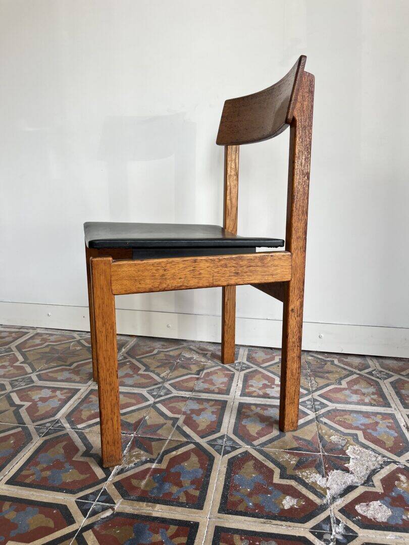 'Abstracta' set of 6 dining chairs – Jos De Mey for Van den Berghe – Pauvers