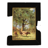 Tableau italien signé paysage