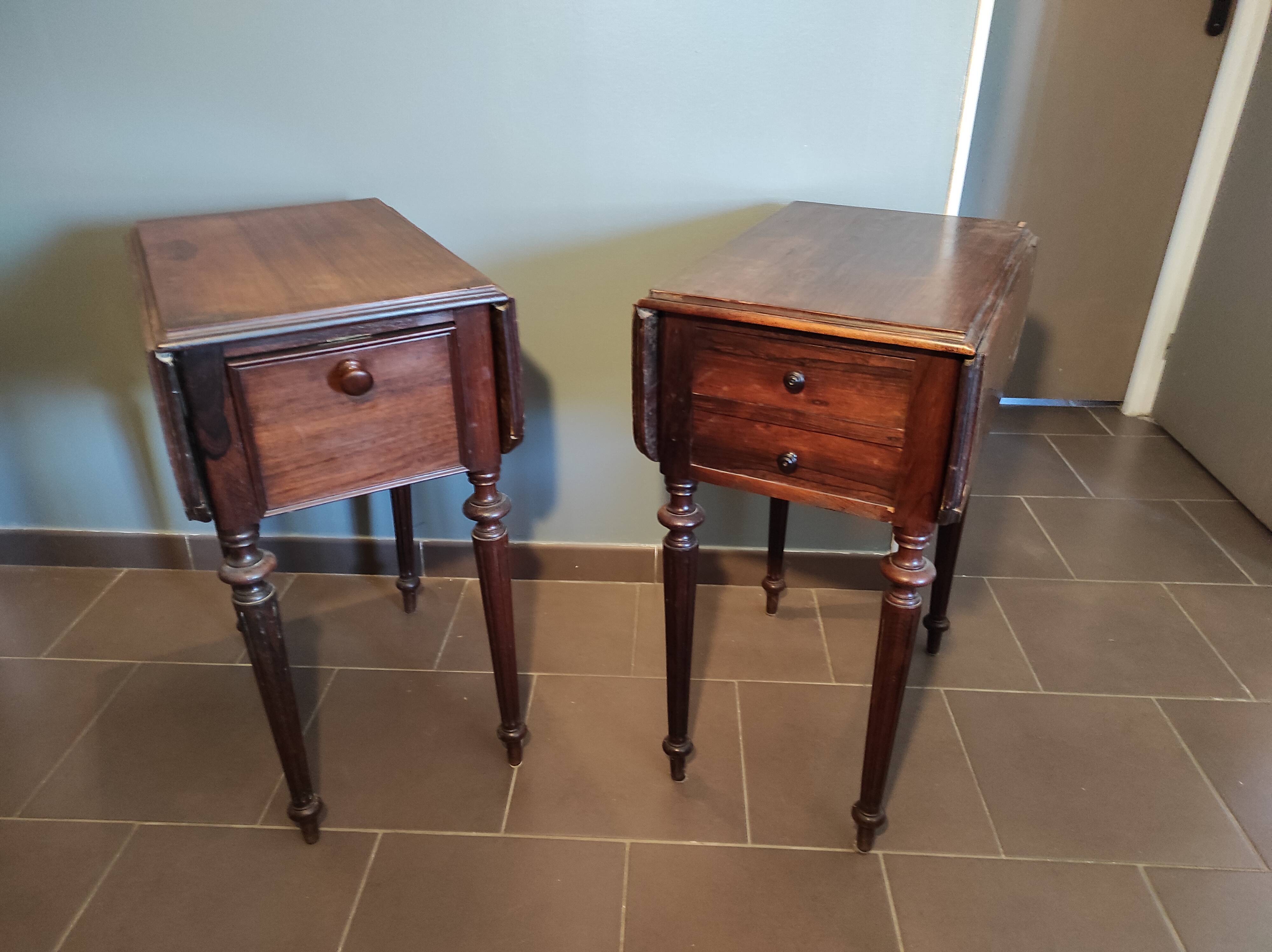 Two bedsides Louis Philippe style