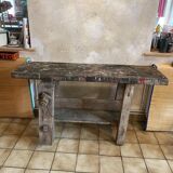 Old wooden workbench