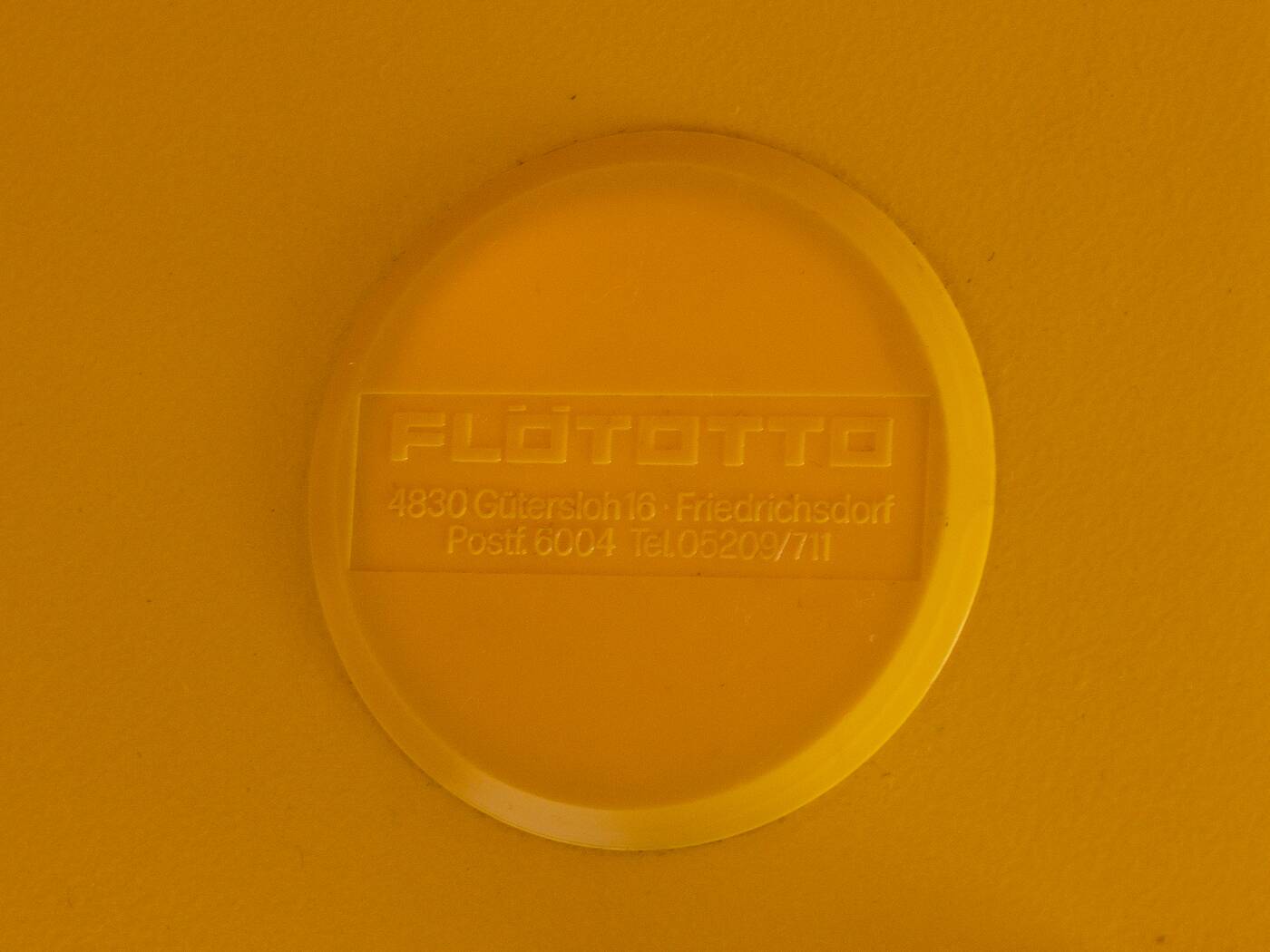 Flötotto modular system, 1970s, yellow, beech, four-piece