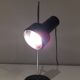 Adjustable lamp in black lacquered metal and chrome. French work. Circa 1970.