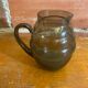 Pichet Ancien ART DÉCO Verre moulé fumé Cuisine Vintage #C604