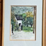Kanayet - Watercolor - Signed - Normandy - Villerville - 1938