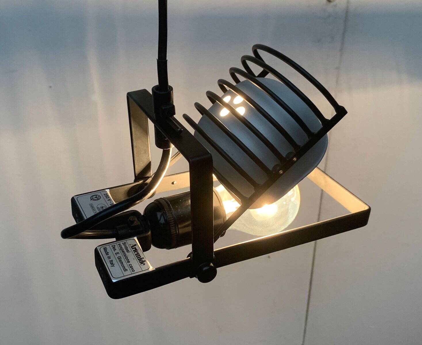 Suspension Cable Italian Synthesis of the Mid-Century by Ernesto Gismondi for Artemide