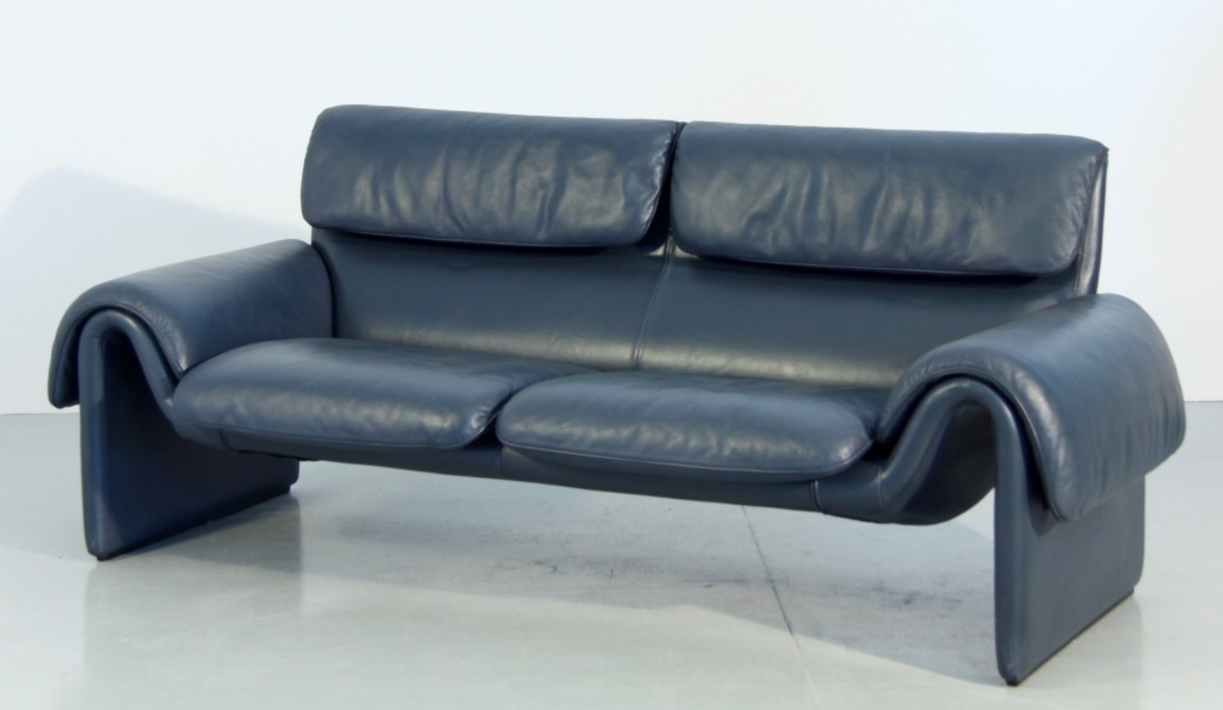 Sofa 2 seater "DS 2011" leather from Sede 1980 s