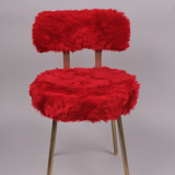 Red moumoute armchair