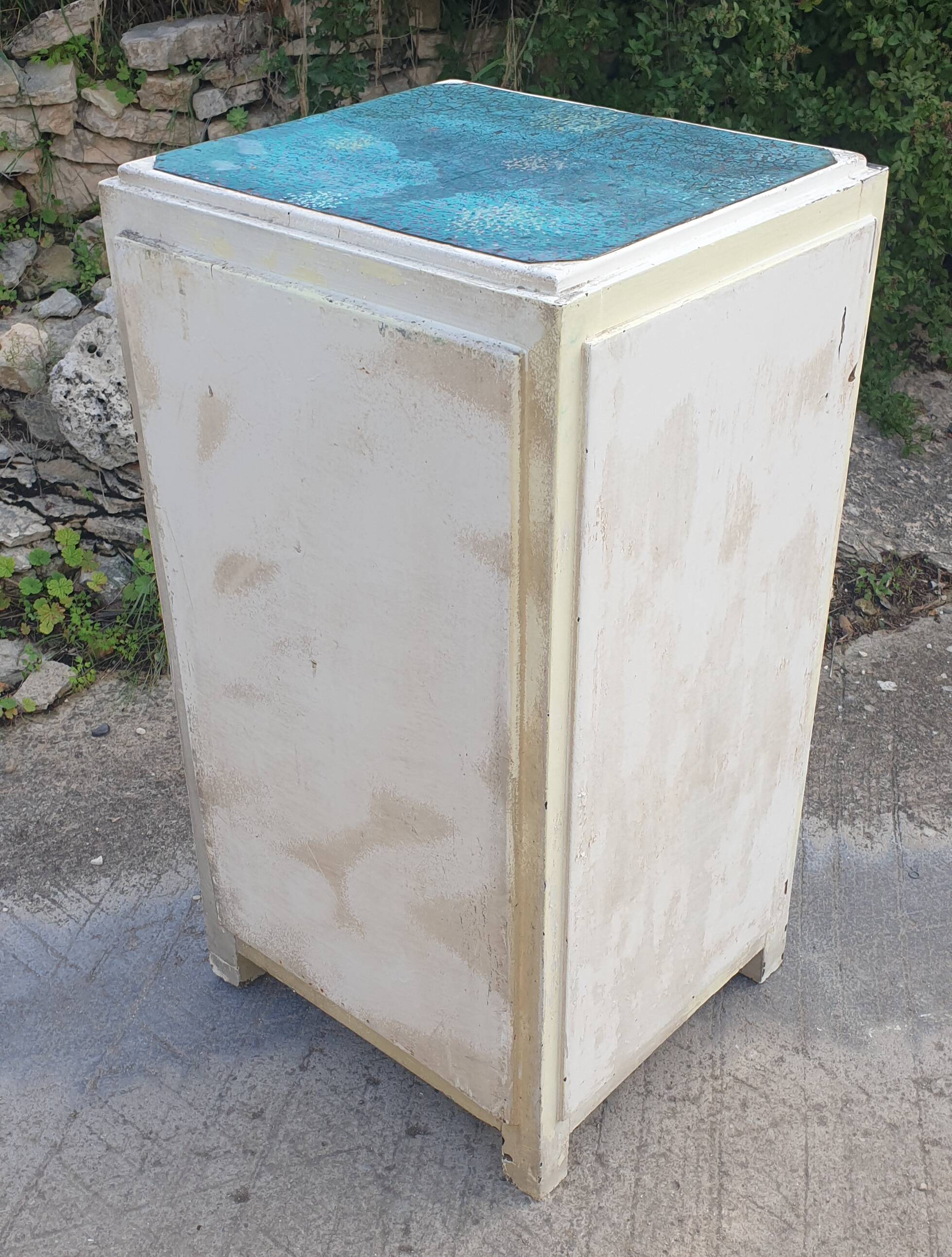 Vintage antique icebox