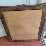 Antique Louis XVI style gilded wood mirror