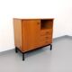 Vintage modernist style storage unit by Marcel Gascoin for Alveole in oak wood