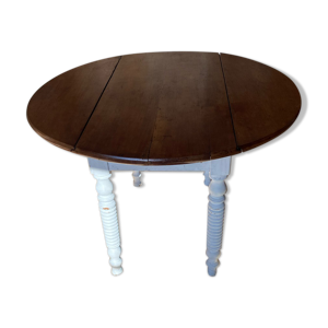 table ronde merisier - rabats