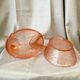 Chicken in porty glass of pink orange color