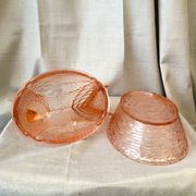Chicken in porty glass of pink orange color