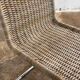 Set of 4 mr10 rattan chairs by mies van der rohe