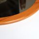 Round pine mirror, 1970s