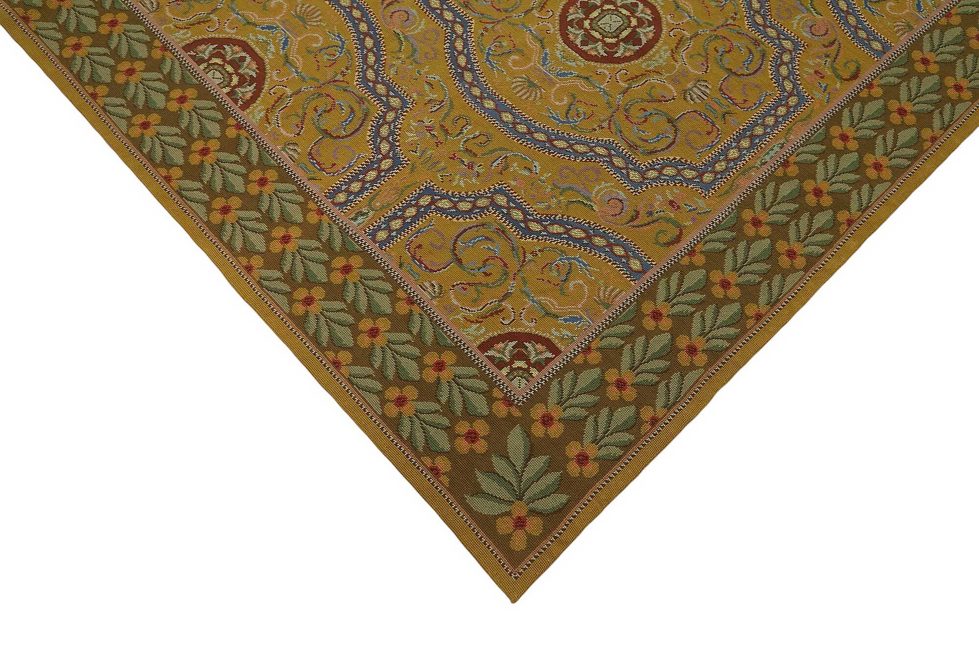 Handmade Vintage Flatweave Needlepoint Kilim 261 cm x 331 cm