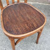 Lot of 2 wooden bistro chairs 1950