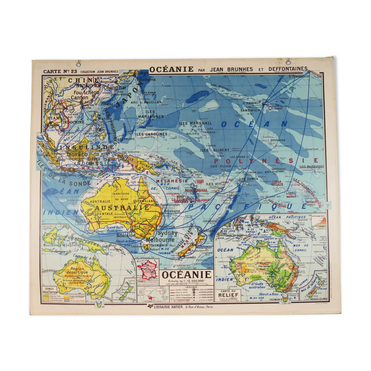 Old school card No.23 collection Jean Brunhes