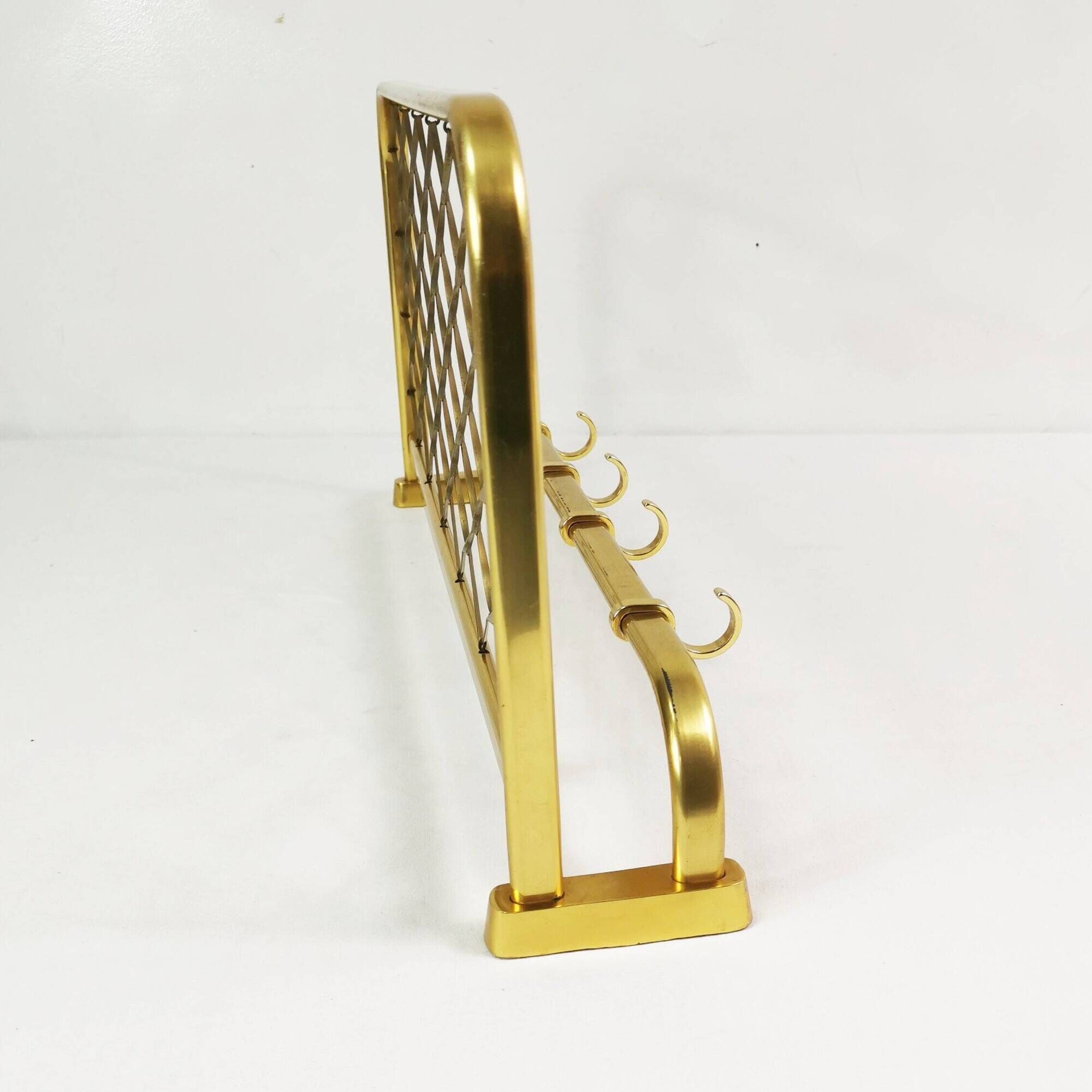 Art Deco wall coat rack, 1960s