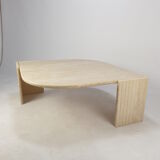 Mid-Century Italian Travertine Coffee Table, 1980's