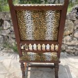 Fauteuil en Noyer de style Louis XIII Epoque XIXeme Siècle