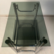 Console smoked glasses, chrome structure, 70s
