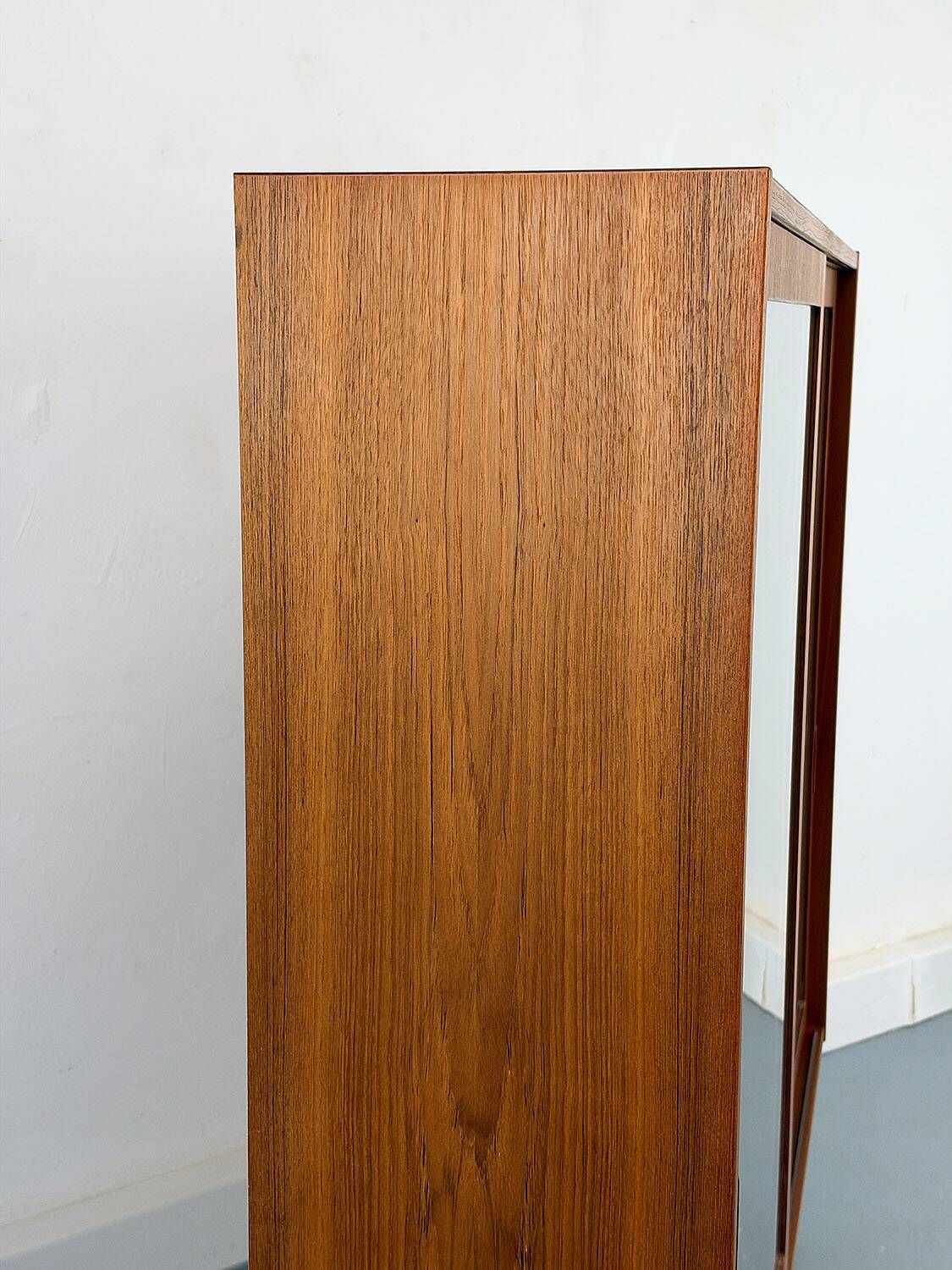 Danish Teak Cabinet with Glass Doors by Carlo Jensen for Hundevad, 1960s