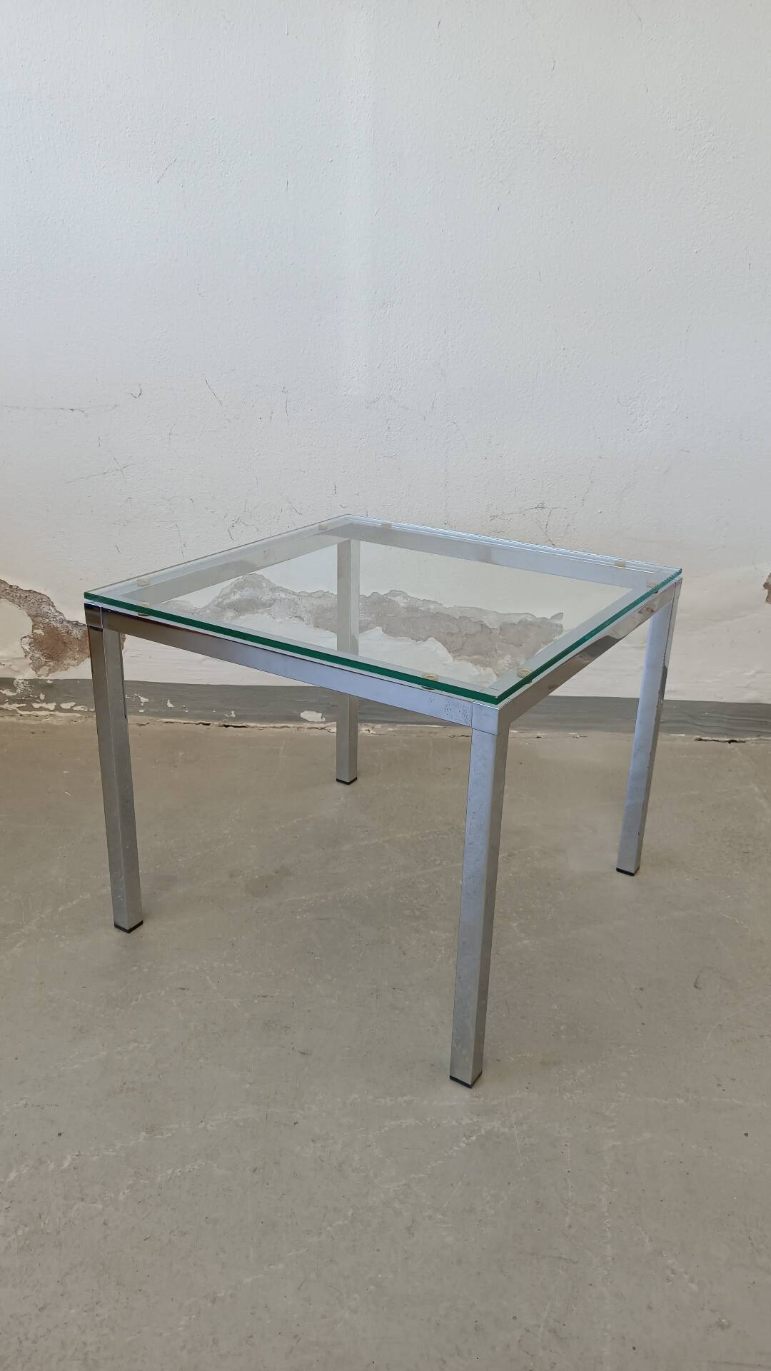 Chrome side table