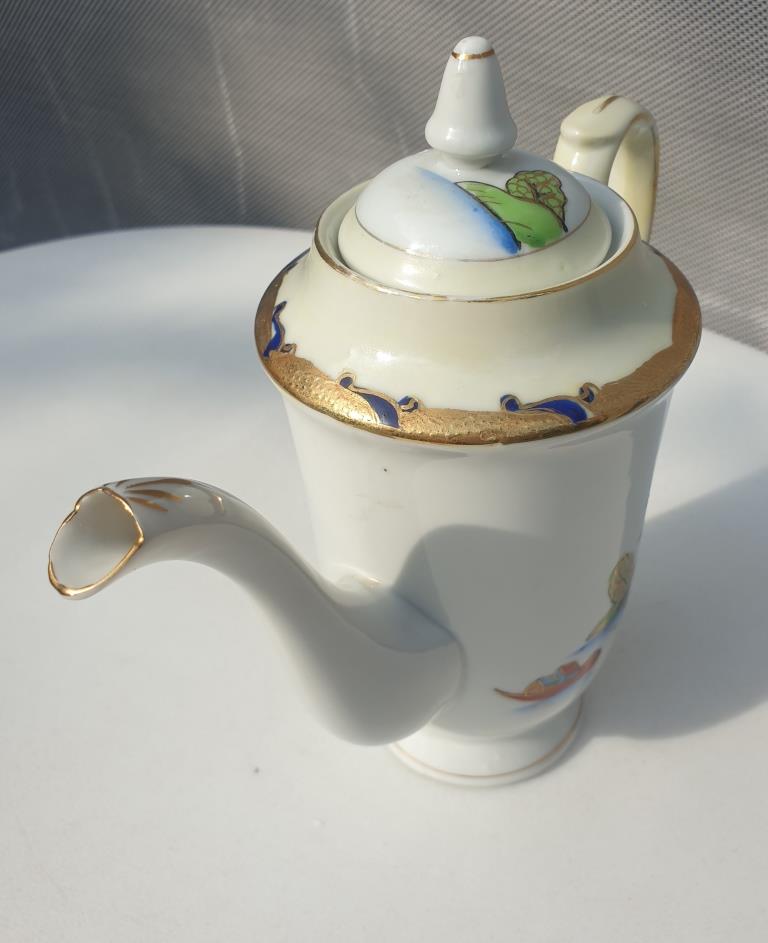 Coffee service Vintage Pagoda 1945 "made in occupied Japan"