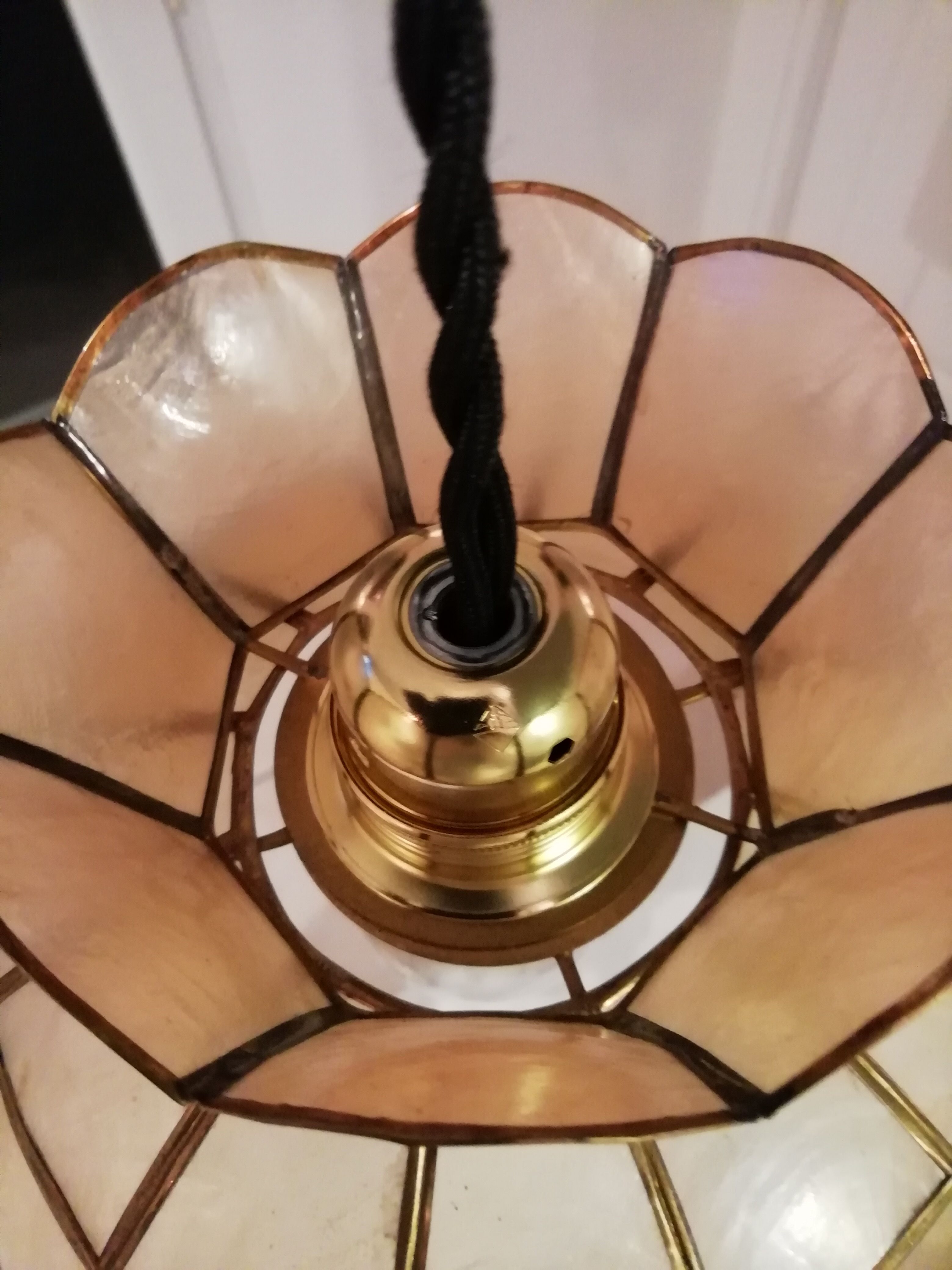 Suspension nacre et laiton 60s