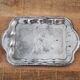 Antique Silver Plated Sugar Bowl & Creamer Set on Tray: Old Tableware
