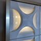 Decorative light panels. Oyster light by Rolf Krüger, 1960s, Set of 15