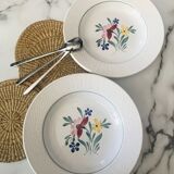 Fabiola Digoin Sarreguemines deep plates from the 50s