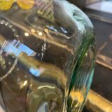Vase boule ancien vert soufflé