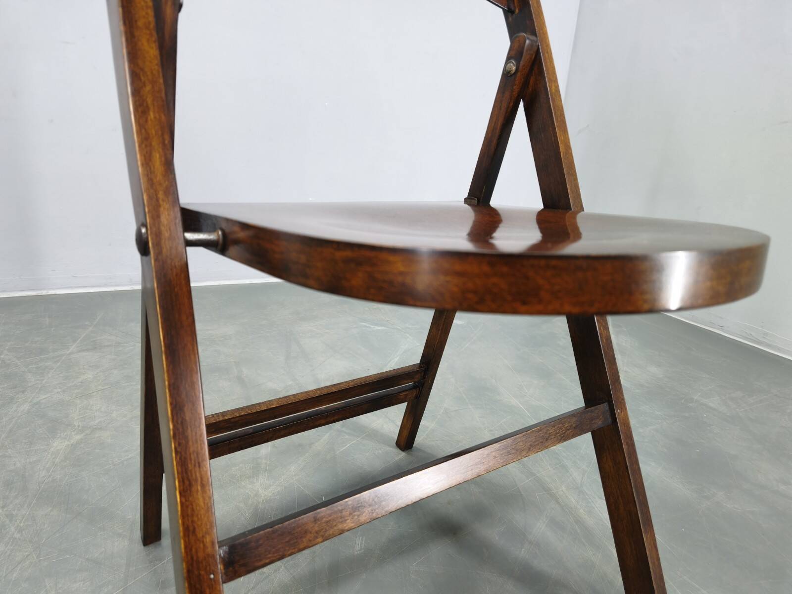 Pair of Bauhaus Folding Chairs B751 by Ligna, Czechoslovakia 1930s