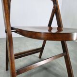 Pair of Bauhaus Folding Chairs B751 by Ligna, Czechoslovakia 1930s