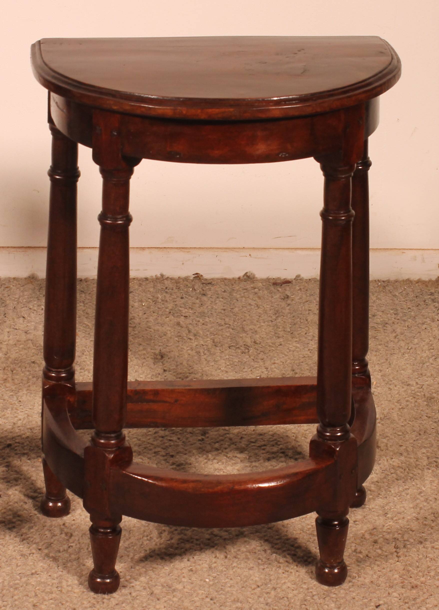 Pair Of Louis XIII Style Walnut Bedside Tables Or End Tables